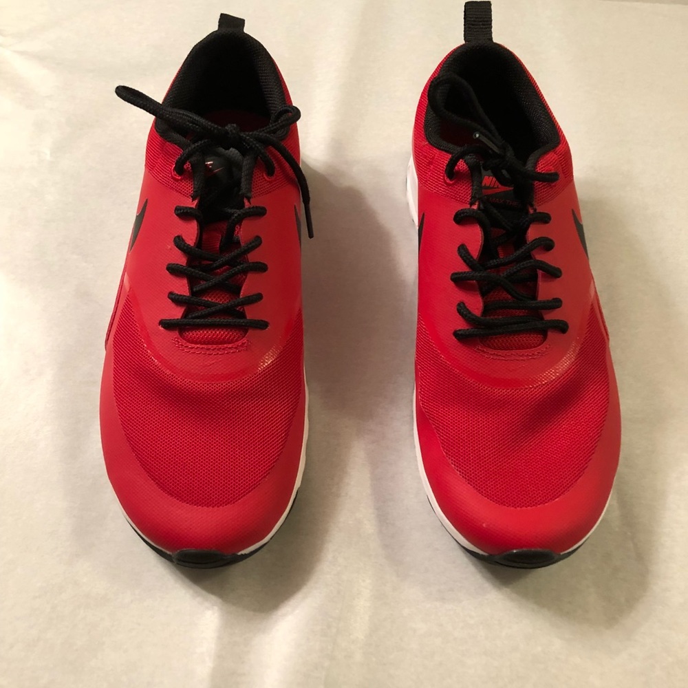 Nike shoes beautiful red.